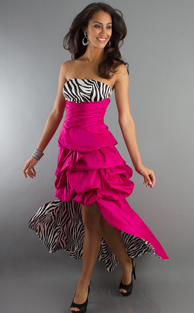 Zebra And Pink Prom Dresses - Formal Dresses