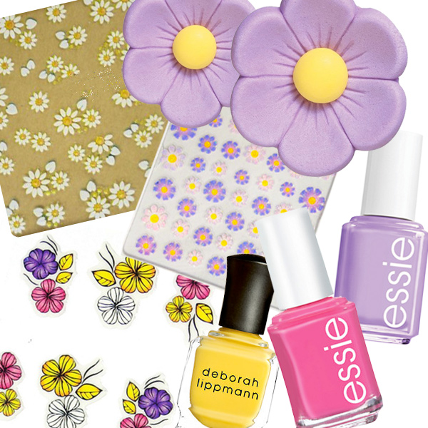 Pastel Flower Nail Designs