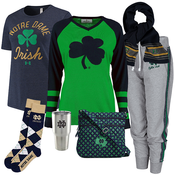 Cute Notre Dame Fighting Irish Fan Fashion