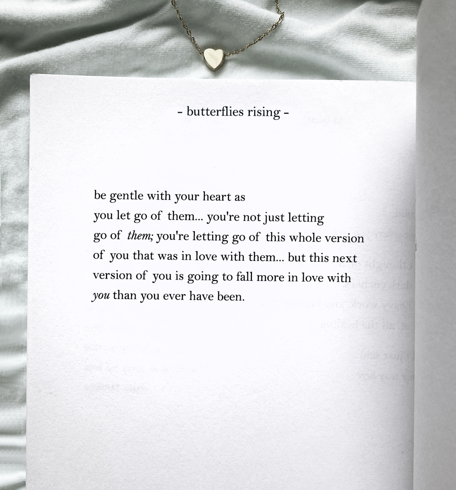 be gentle with your heart as you let go of them... you're not just letting go of them