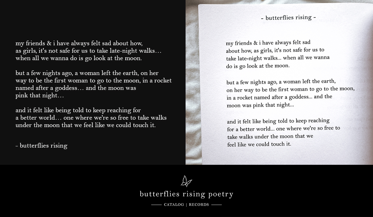 my friends & i have always felt sad about how, as girls, it's not safe for us to take late-night walks