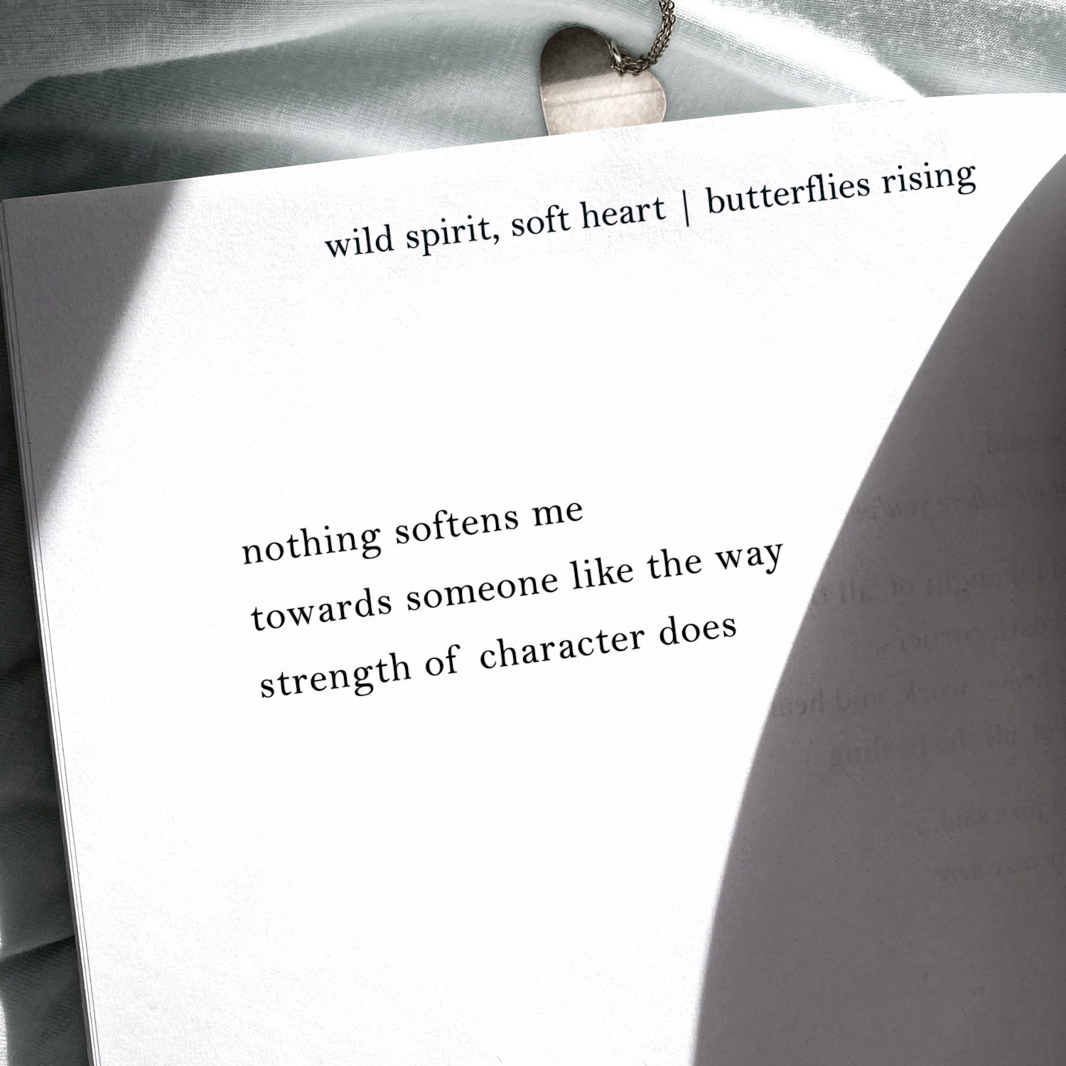 nothing softens me towards someone like the way strength of character does