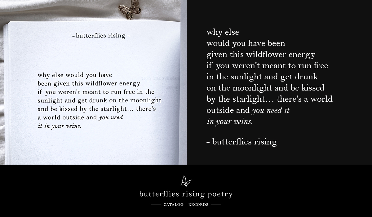 why else would you have been given this wildflower energy