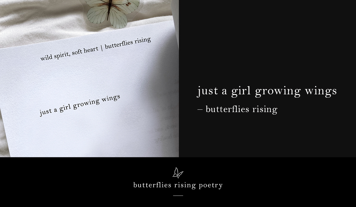 just a girl growing wings